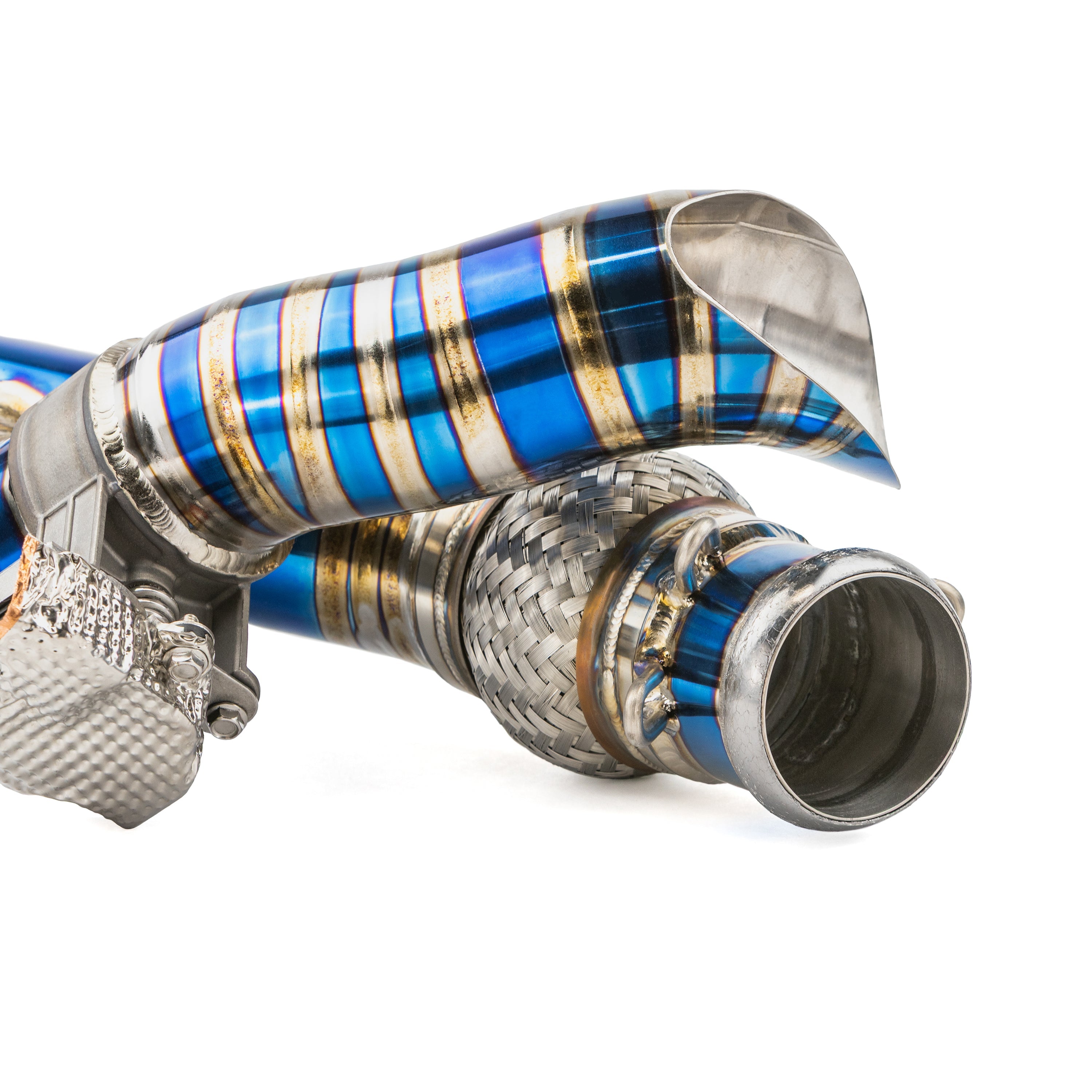 RPM Maverick R Titanium 3" Side Exit E-Valve Down Pipe - 2 Seat & MAX